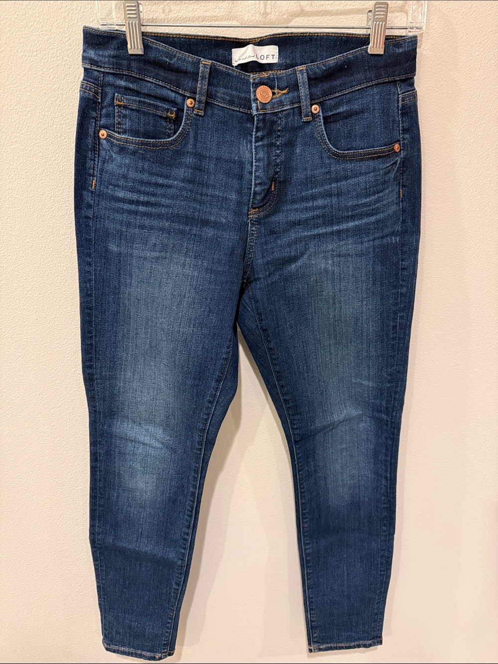 Ann Taylor LOFT Dark Wash Modern Skinny Jeans Size 4